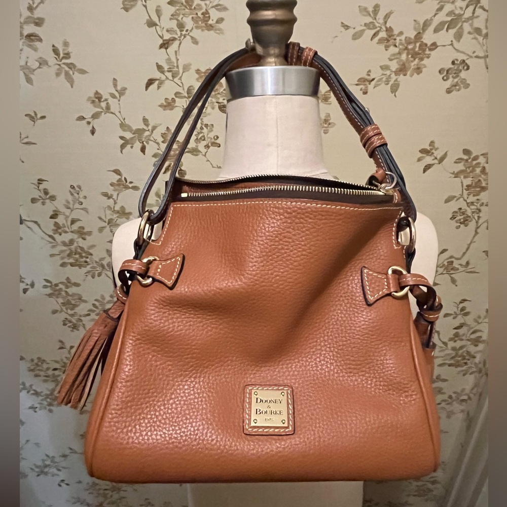 Doonie & Bourke Pebble Grain Tassel Shoulder Bag